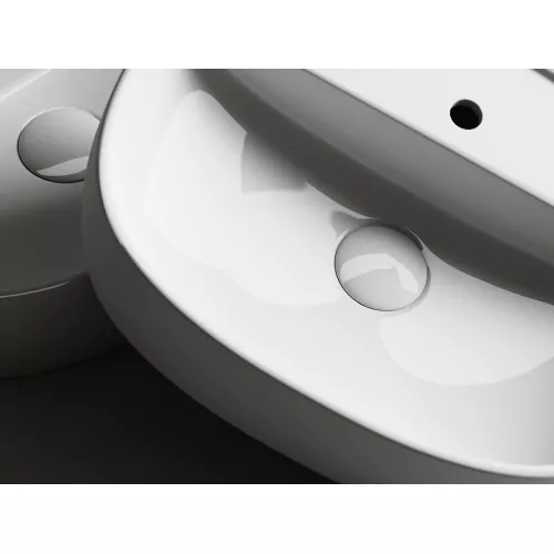 Умывальник Ceramica Nova накладной Element 500*380*120мм, с плоскостью под смеситель, Ширина , в см: 50, изображение 5