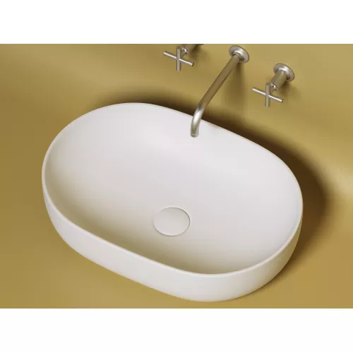 Умывальник чаша Ceramica Nova накладная овальная (цвет Белый Матовый) Element 600*415*135мм, Выбрать цвет: Белый матовый, изображение 5
