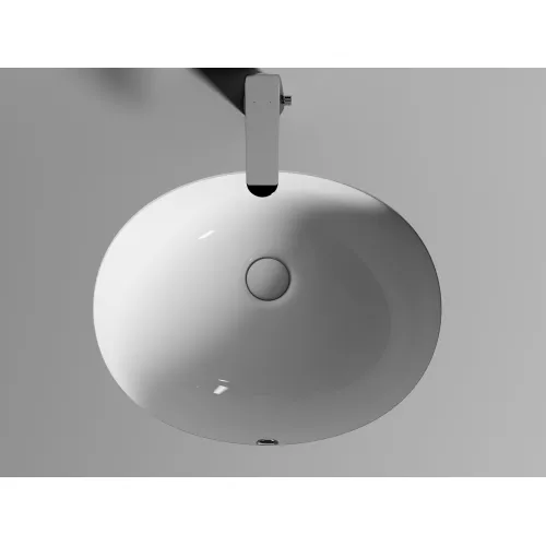 Умывальник Ceramica Nova овальный встраиваемый под столешницу Element 510*420*195мм, с крепежом и шаблоном для установки, Ширина , в см: 51, изображение 5