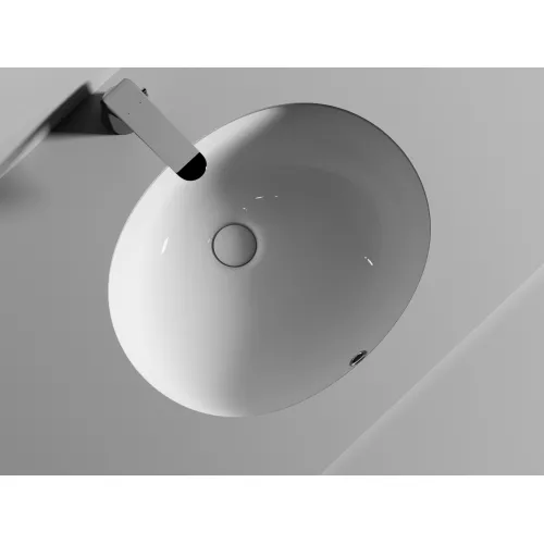 Умывальник Ceramica Nova овальный встраиваемый под столешницу Element 510*420*195мм, с крепежом и шаблоном для установки, Ширина , в см: 51, изображение 6