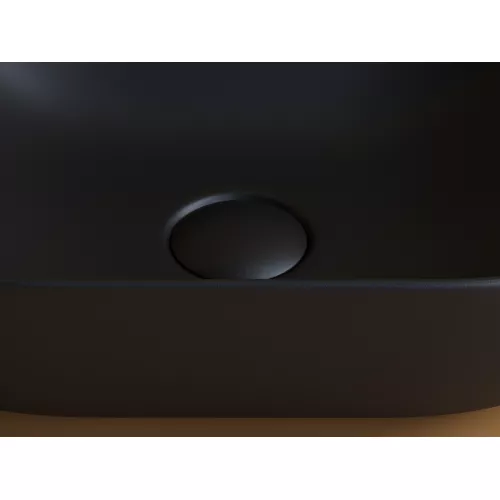 Умывальник чаша Ceramica Nova накладная прямоугольная (цвет Черный Матовый) Element 455*325*135мм, Выбрать цвет: Черный, изображение 5