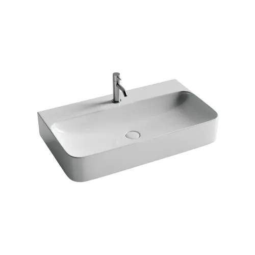 Санфаянс: Ceramica Nova Умывальник AURA с 1 отверстием для смесителя, без перелива 800*470*135мм 1 в магазине Акватория