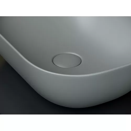 Умывальник чаша Ceramica Nova накладная прямоугольная (цвет Антрацит Матовый) Element 455*325*135мм, Выбрать цвет: Серый, изображение 5
