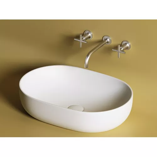 Умывальник чаша Ceramica Nova накладная овальная (цвет Белый Матовый) Element 600*415*135мм, Выбрать цвет: Белый матовый, изображение 7