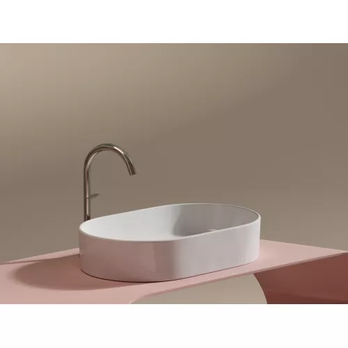 Умывальник чаша Ceramica Nova накладная овальная Element 608*385*122мм, Выбрать цвет: Белый, изображение 6