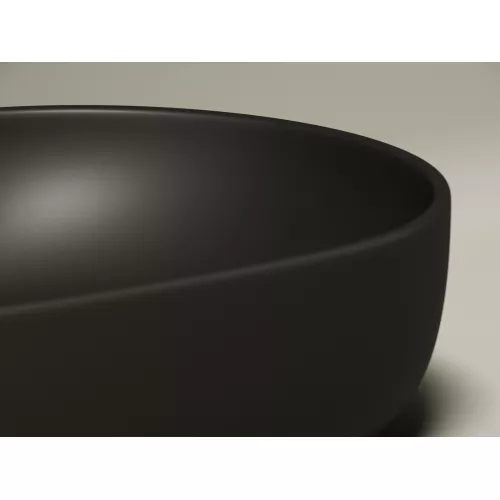 Умывальник чаша Ceramica Nova накладная овальная (цвет Черный Матовый) Element 600*415*135мм, Выбрать цвет: Черный, изображение 7