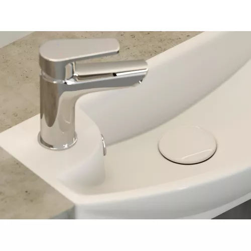 Умывальник Ceramica Nova подвесной прямоугольный с крепежом L/R Element 455*220*130мм, Ориентация: правая, изображение 7