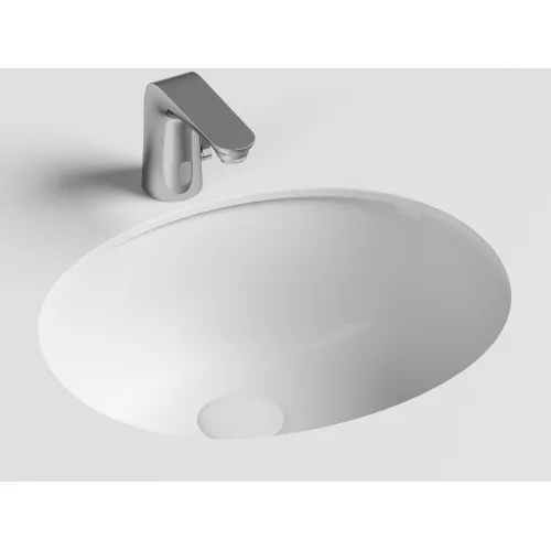 Умывальник Ceramica Nova овальный встраиваемый под столешницу Element 510*420*195мм, с крепежом и шаблоном для установки, Ширина , в см: 51, изображение 8