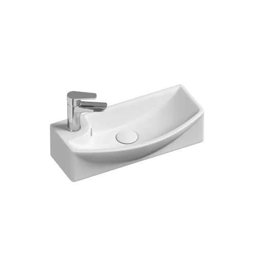 Санфаянс: Умывальник Ceramica Nova подвесной прямоугольный с крепежом L/R Element 455*220*130мм 1 в магазине Акватория