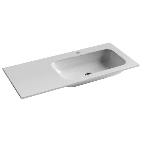 Санфаянс: Раковина накладная Ceramica Nova Grace 1010*457*137 мм, чаша справа, с отверстием под смеситель 1 в магазине Акватория