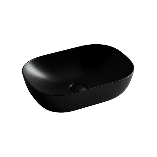 Умывальник чаша Ceramica Nova накладная прямоугольная (цвет Черный Матовый) Element 455*325*135мм, Выбрать цвет: Черный, изображение 8
