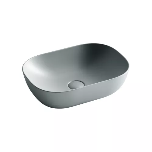 Умывальник чаша Ceramica Nova накладная прямоугольная (цвет Антрацит Матовый) Element 455*325*135мм, Выбрать цвет: Серый, изображение 8