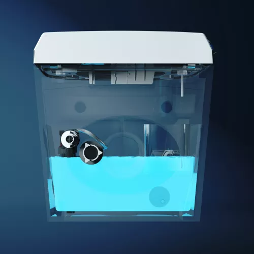 Электронный унитаз-биде ABBER Bequem AC1119S подвесной белый, изображение 8