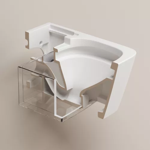 Электронный унитаз-биде ABBER Rechteck AC1215S подвесной белый, изображение 11