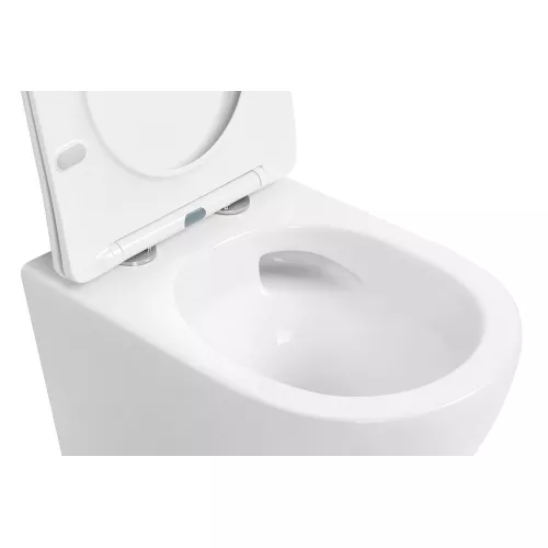 Унитаз ABBER Bequem AC1100T подвесной белый, безободковый, смыв торнадо, изображение 8