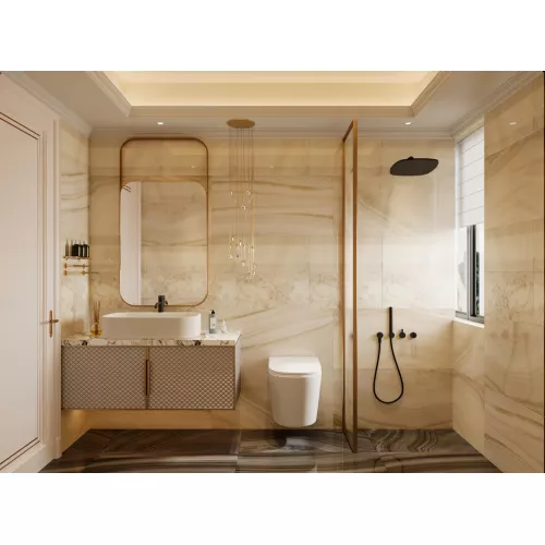 Унитаз ABBER Bequem AC1102T подвесной белый, безободковый, смыв торнадо, изображение 2