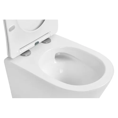 Унитаз ABBER Bequem AC1102T подвесной белый, безободковый, смыв торнадо, изображение 8