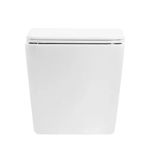 Унитаз ABBER Rechteck AC1201T подвесной белый, безободковый, смыв торнадо, изображение 5