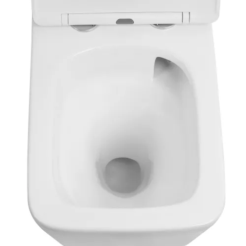 Унитаз ABBER Rechteck AC1201T подвесной белый, безободковый, смыв торнадо, изображение 8
