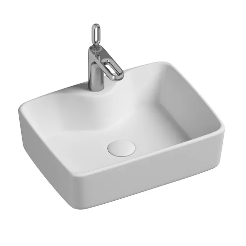 Санфаянс: Умывальник чаша Ceramica Nova накладная прямоугольная Element 480*370*130мм 1 в магазине Акватория