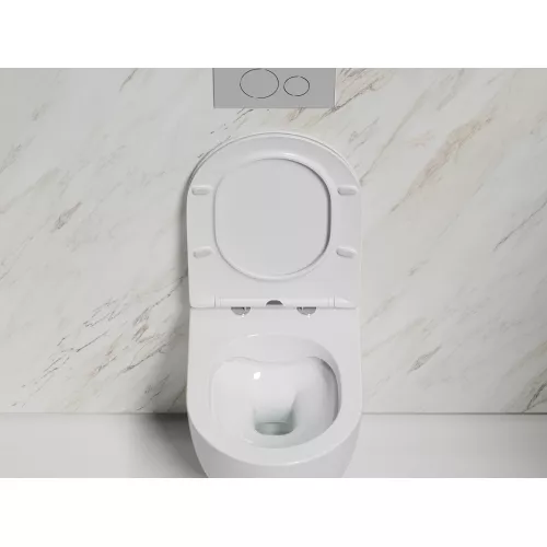 Подвесной унитаз Ceramica Nova Modena  Rimless, Выбрать цвет: Белый, изображение 10