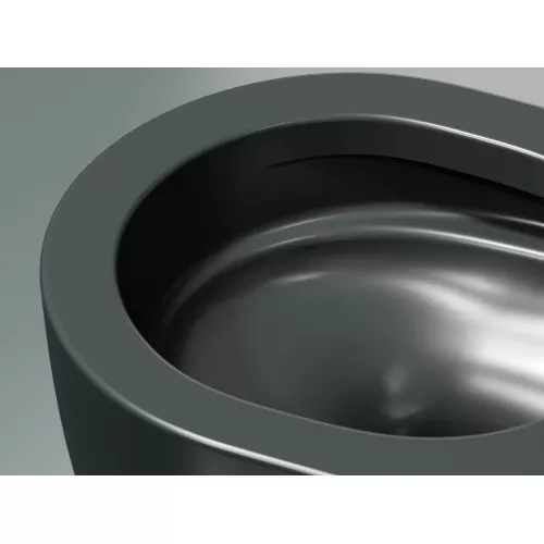 Подвесной унитаз Ceramica Nova Modena  Rimless (цвет Темный Антрацит Матовый),, Выбрать цвет: Темный антрацит матовый, изображение 10