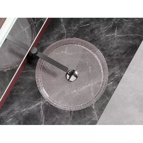 Умывальник чаша Ceramica Nova накладная круглая (цвет розовый) Cristal 360*360*112мм, Выбрать цвет: Розовый, изображение 6