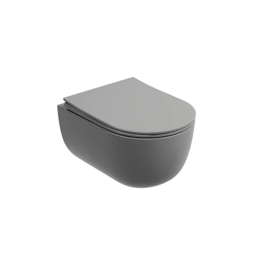 Подвесной унитаз Ceramica Nova Modena  Rimless (цвет Антрацит Матовый),, Выбрать цвет: Антрацит матовый, изображение 11