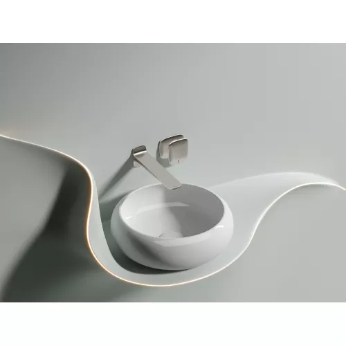 Умывальник чаша Ceramica Nova накладная круглая Element 360*360*120мм, Выбрать цвет: Белый, изображение 2