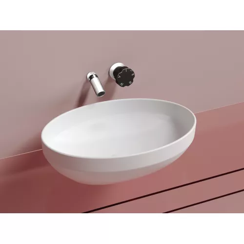 Санфаянс: Умывальник чаша Ceramica Nova накладная овальная (цвет Белый Матовый) Element 502*363*145мм 1 в магазине Акватория