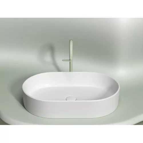 Умывальник чаша Ceramica Nova накладная овальная (цвет Белый Матовый) Element 608*385*122мм, Выбрать цвет: Белый матовый, изображение 2