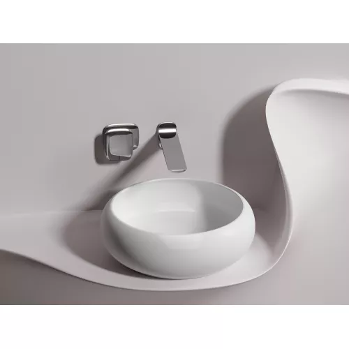 Умывальник чаша Ceramica Nova накладная круглая (цвет Белый Матовый) Element 360*360*120мм, Выбрать цвет: Белый матовый, изображение 2