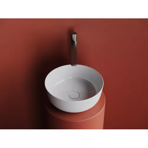 Санфаянс: Раковина Ceramica Nova накладная круглая 356*356*135, без перелива, цвет белый 1 в магазине Акватория