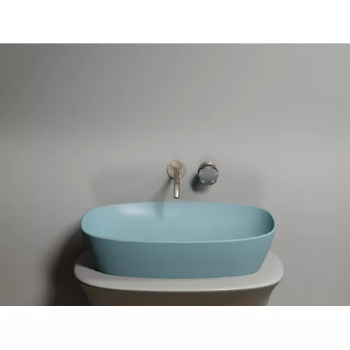 Умывальник чаша Ceramica Nova накладная овальная (цвет Зеленый Матовый) Element 600*380*138мм, Выбрать цвет: Зеленый, изображение 2