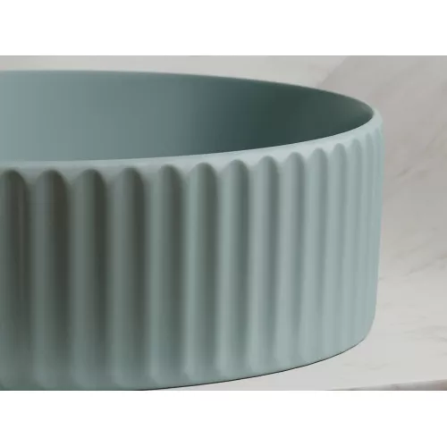 Умывальник чаша Ceramica Nova накладная круглая (цвет Зеленый Матовый) Element 360*360*115мм, Выбрать цвет: Зеленый, изображение 6
