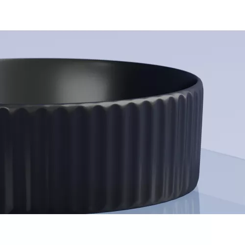 Умывальник чаша Ceramica Nova накладная круглая (цвет Черный Матовый) Element 360*360*115мм, Выбрать цвет: Черный, изображение 6