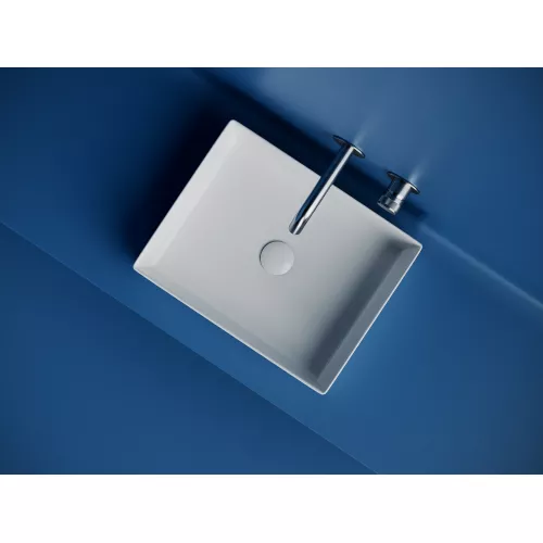 Раковина Ceramica Nova накладная прямоугольная 361*471*130, без перелива, цвет белый, арт.CN6069, Выбрать цвет: Белый, изображение 2