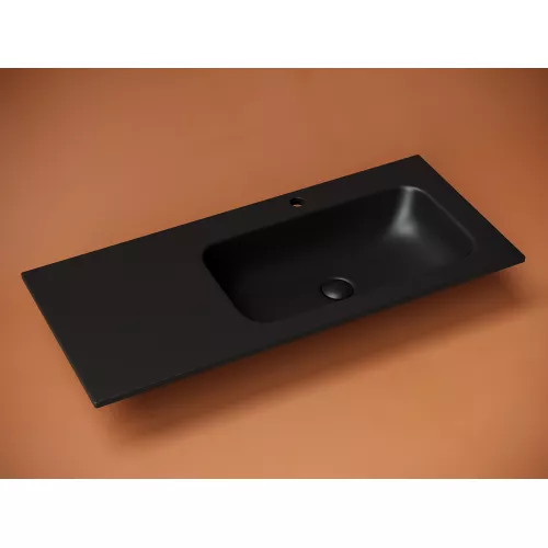 Санфаянс: Раковина накладная Ceramica Nova Grace с отверстием под смеситель 1010*457*137мм, чаша справа 1 в магазине Акватория