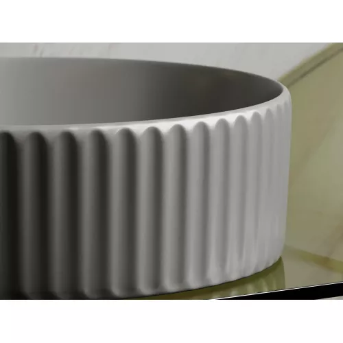 Умывальник чаша Ceramica Nova накладная круглая (цвет Антрацит Матовый) Element 360*360*115мм, Выбрать цвет: Антрацит матовый, изображение 6