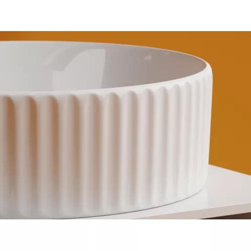 Умывальник чаша Ceramica Nova накладная круглая Element 360*360*115мм, Выбрать цвет: Белый, изображение 6