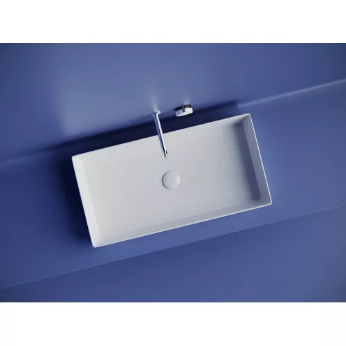 Раковина Ceramica Nova накладная прямоугольная 701*361*130, без перелива, цвет белый, арт.CN6071, Выбрать цвет: Белый, изображение 2