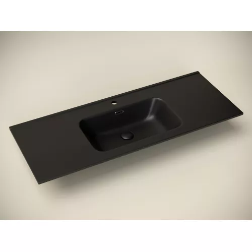 Умывальник Ceramica Nova накладной прямоугольный (цвет Черный Матовый) Element 1210*465*180мм, Ширина , в см: 121, Выбрать цвет: Черный