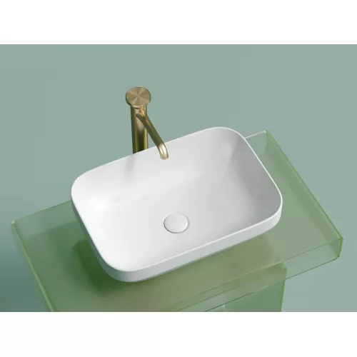 Умывальник чаша Ceramica Nova накладная прямоугольная (цвет Белый Матовый) Element 500*359*145мм, Выбрать цвет: Белый матовый