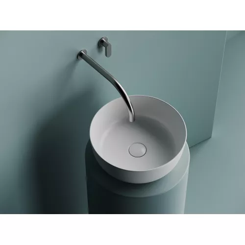 Раковина Ceramica Nova накладная круглая 356*356*135, без перелива, цвет белый матовый, Выбрать цвет: Белый матовый