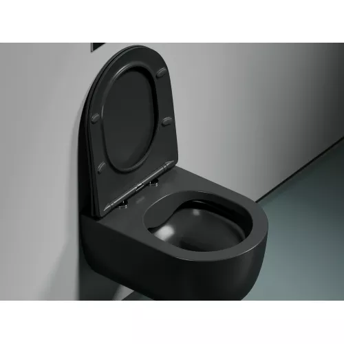 Подвесной унитаз Ceramica Nova Modena  Rimless (цвет Темный Антрацит Матовый),, Выбрать цвет: Темный антрацит матовый, изображение 6