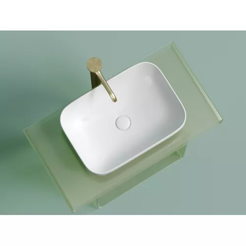 Умывальник чаша Ceramica Nova накладная прямоугольная (цвет Белый Матовый) Element 500*359*145мм, Выбрать цвет: Белый матовый, изображение 2