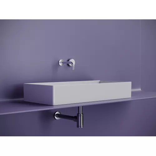 Раковина Ceramica Nova накладная прямоугольная 801*361*130, без перелива, цвет белый, Выбрать цвет: Белый, изображение 2