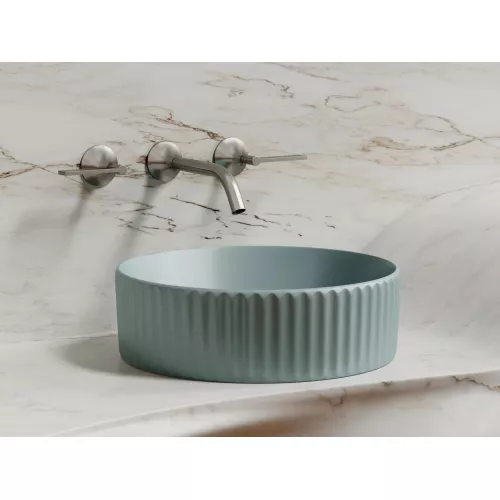 Умывальник чаша Ceramica Nova накладная круглая (цвет Зеленый Матовый) Element 360*360*115мм, Выбрать цвет: Зеленый, изображение 2