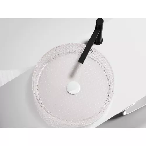 Умывальник чаша Ceramica Nova накладная круглая (цвет розовый) Cristal 360*360*112мм, Выбрать цвет: Розовый, изображение 3