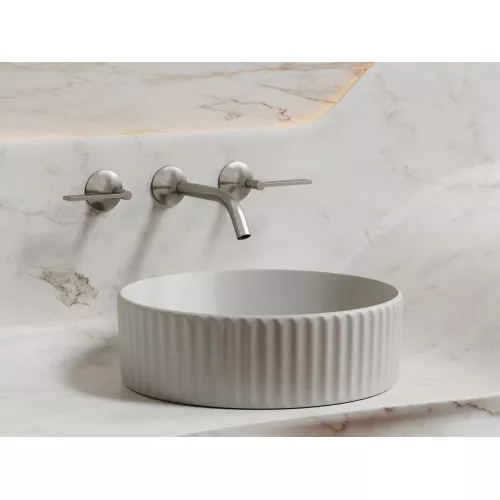 Умывальник чаша Ceramica Nova накладная круглая (цвет Серый Матовый) Element 360*360*115мм, Выбрать цвет: серый, изображение 3